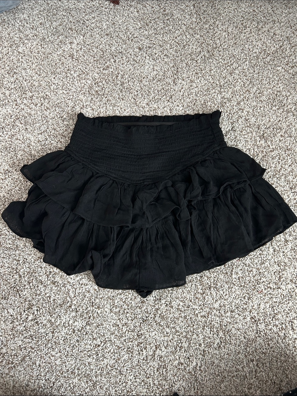 Black American Threads Ruffled Skort - Picture 2 of 4